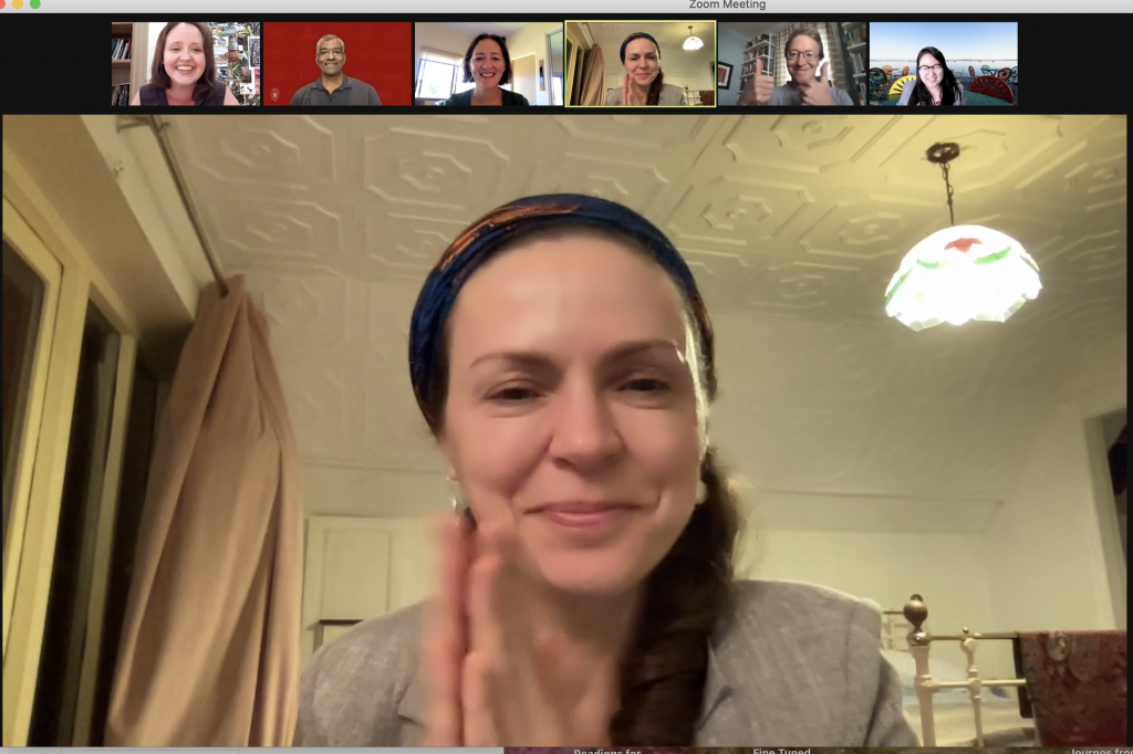 A Zoom meeting screenshot of Helen Cho's dissertation defense