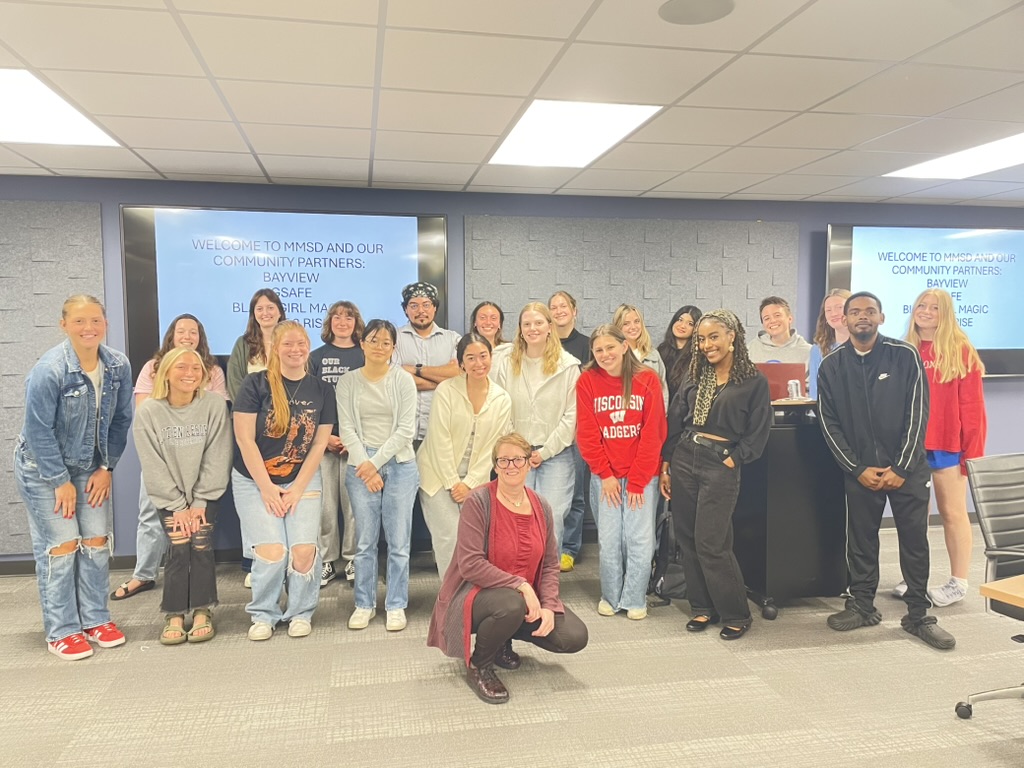 Students in professor Sue Robinson’s J475: Practicing Communication for Social Change worked with four community partners to teach teens storytelling skills and work on strategic communication, fundraising, podcasting and other projects.