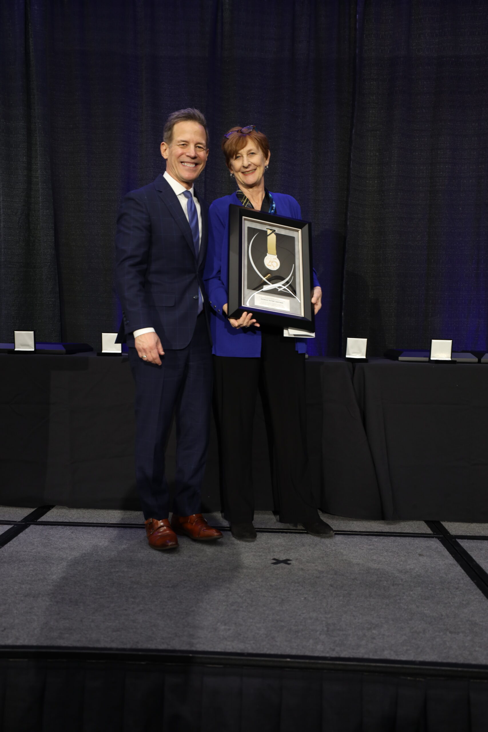 Emeritus Distinguished Teaching Faculty Pat Hastings received a 2025 Silver Circle Award from the Chicago/Midwest Chapter of the National Academy of Television Arts & Sciences for her outstanding contributions to the television industry.