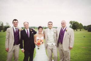 Tom Mulhern's family at one of his son's weddings.