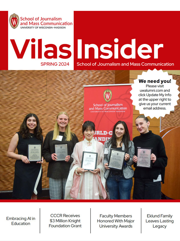 Cover of Vilas Insider Spring 2024 issue